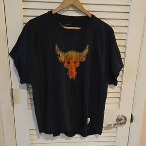 Under Armour Black Tee with Orange Bull Graphic